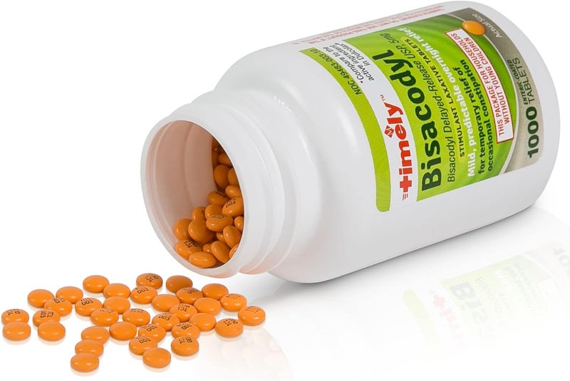 TIME-CAP LABS, INC. Timely Bisacodyl 5mg - 1000 Tablets - Laxatives for Constipation Relief - Image 3