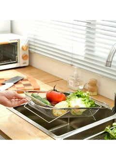 FALMER Expandable Stainless Steel Over Sink Drainer for Kitchen Sink  - Image 2