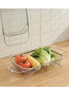 FALMER Expandable Stainless Steel Over Sink Drainer for Kitchen Sink  - Image 3