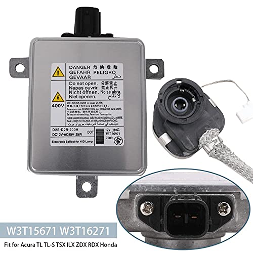 Yikesai W3T19371 Xenon HID Headlight Ballast W/ Igniter - Compatible with Acura TL, TL-S, TSX, ZDX, RDX, MDX, CSX, Honda CR-Z, Odyssey, Mazda CX-5, CX-9, 3, Mitsubishi Outlander - Replaces W3T15671 W3T16271 - Image 3