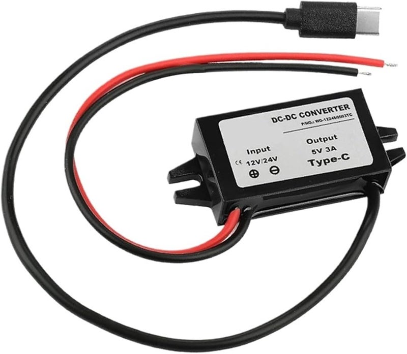 Dual USB Car Power Converter 8 32V to 5V 3A Step Down Charger for Mobile Phone - Image 1
