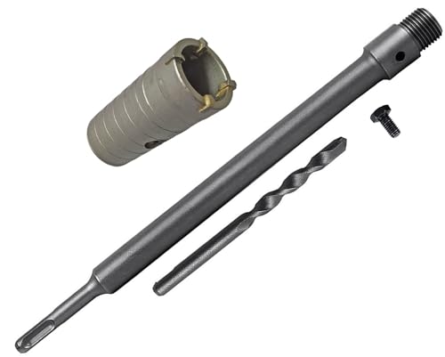 Inditrust Concrete Cement Stone Wall Hole Saw & 350mm Round Rod SDS Plus Shank for Concrete, Cement, Wall & Hole Saw Cutter (35mm hole saw 350mm rod) - Image 5