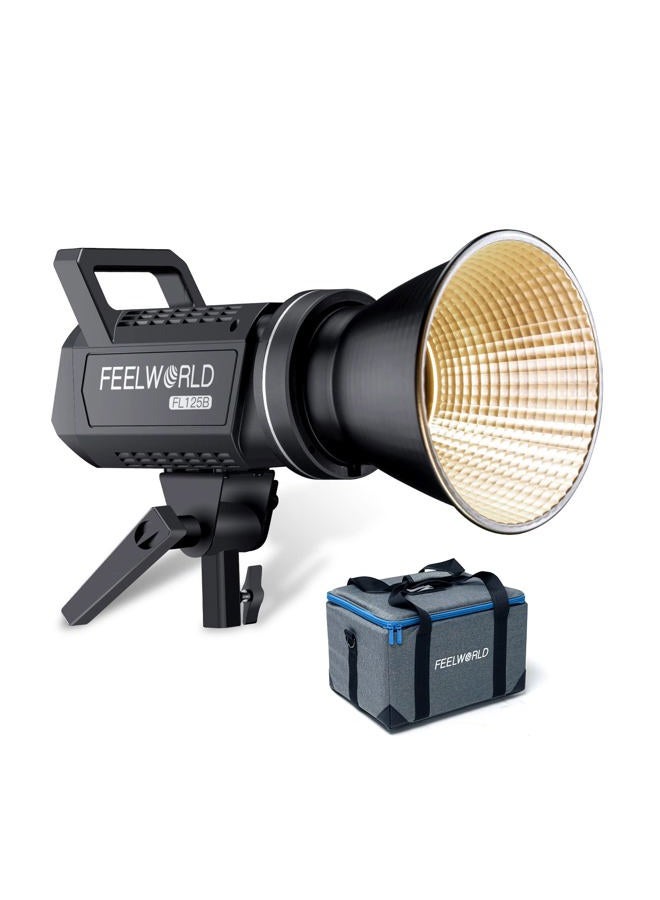 FEELWORLD FL125B 125W Video Studio Light with 2700K~6500K Bi-Color Continuous Lighting CRI96+ TLCI97+ 37600lux@1m for Film, Live Streaming, Videography, Photography, Wedding, Interview - Image 1
