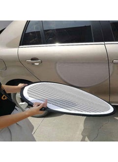 Generic 1 Pack 80cm Circular Striped Flexible Foldable PDR Lined Light Reflector Board Round Dent Repair Panel Portable Tool Designed for Car Body Dent Removal  - Image 3