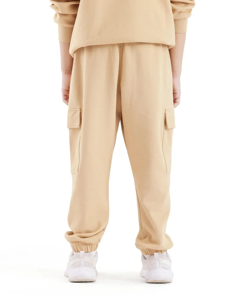 Rare Ones Rare Ones Kids Firot Dusky Yellow Cotton Solid Trackpant