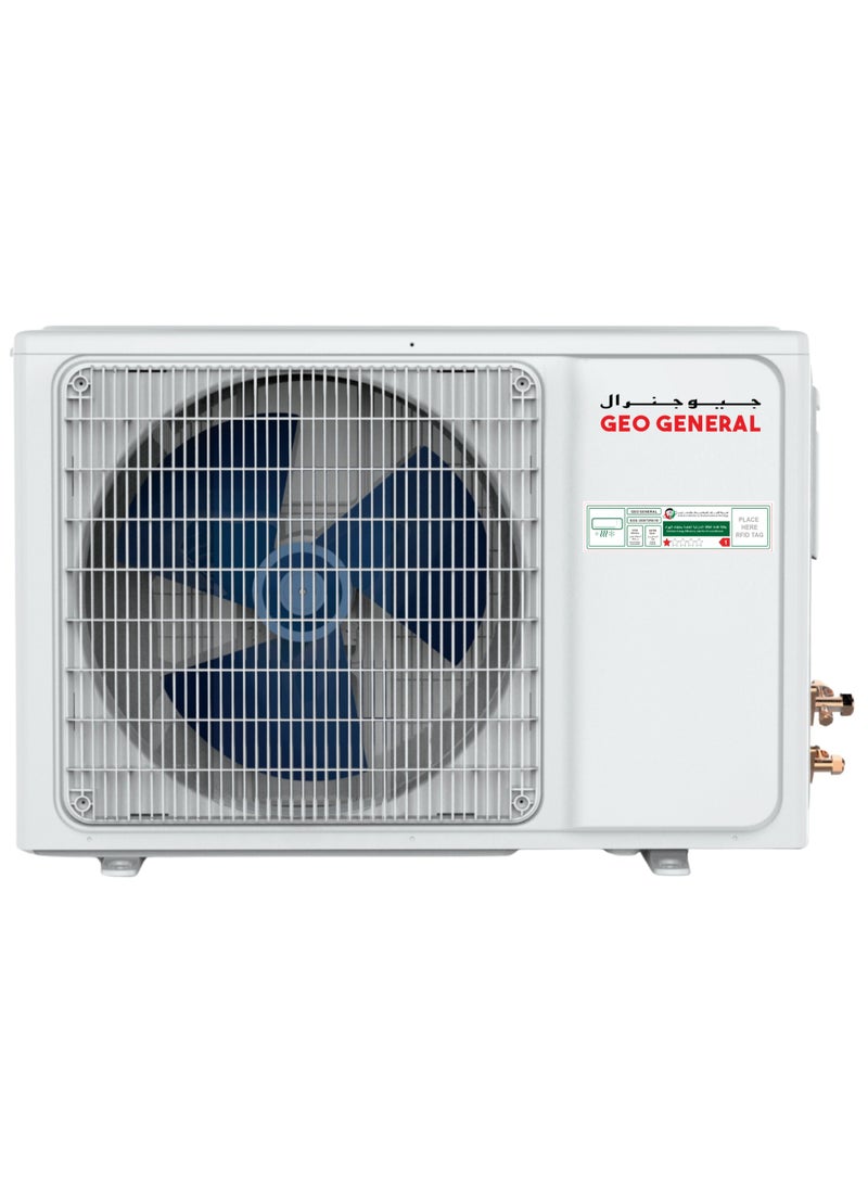 Geo General 12000 BTU Wall Mounted Split Air Conditioner, 1 Ton - Cooling Only, Energy Efficient R410 Rotary Compressor, Compact Design for Home and Office, Digital Display Remote Control - Image 3