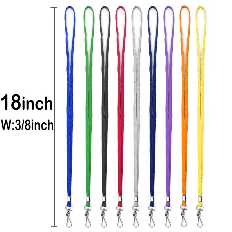 Bird Fiy Lanyard 100 Pack Bulk Badge Lanyards for ID Badges Neck Cruise Name Tag ID Holder (Gray, 100 Pack) - Image 2