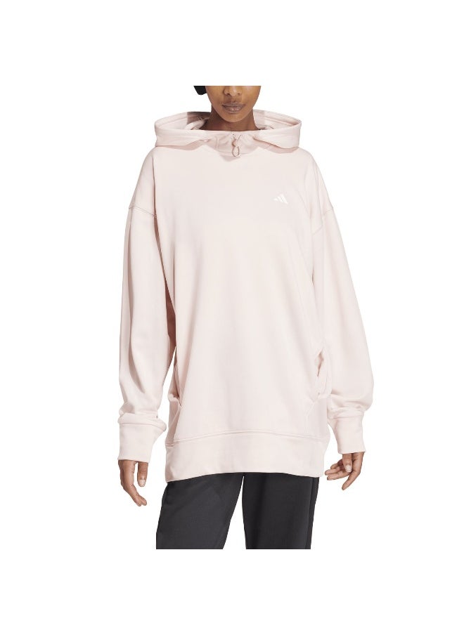 Adidas adidas W Gg Hd Swt Pink Training Sweatshirts 2XS  - Image 4