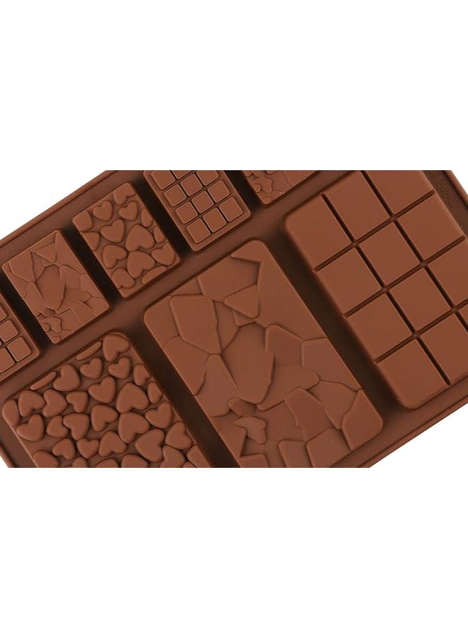 JoyousSto 3 Pcs Silicone Chocolate Molds, Break Apart Chocolate Molds 9 Cavity Chocolate Silicone Molds Break Apart Candy Molds for Cake Decorations Candy Chocolate  - Image 5