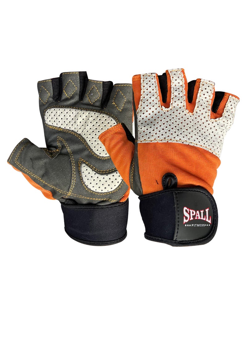 Spall Weight Lifting Gloves Workout Gloves With Wrist Wrap Support Gym Gloves Ventilated Back Weight Lifting Gloves With Palm Protection For Lifting Training Fitness And Exercise - Image 3