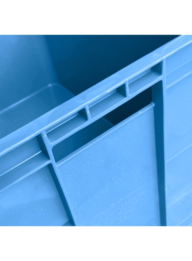 Plastica Industries LLC Fish Crate 600x400x350mm, 70L Stackable Plastic Storage Box for Fishing, Seafood, Cold Storage, Transport & Industrial Use - Blue - Image 5