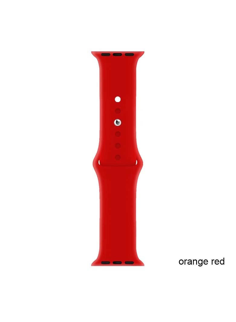 Apple Watch Band 45mm 44mm 42mm Soft Silicone Sport Band Replacement Wrist Strap Compatible for iWatch Apple Watch Series 7/SE/6/5/4/3/2/1,Nike+,Sport,Edition - Image 2