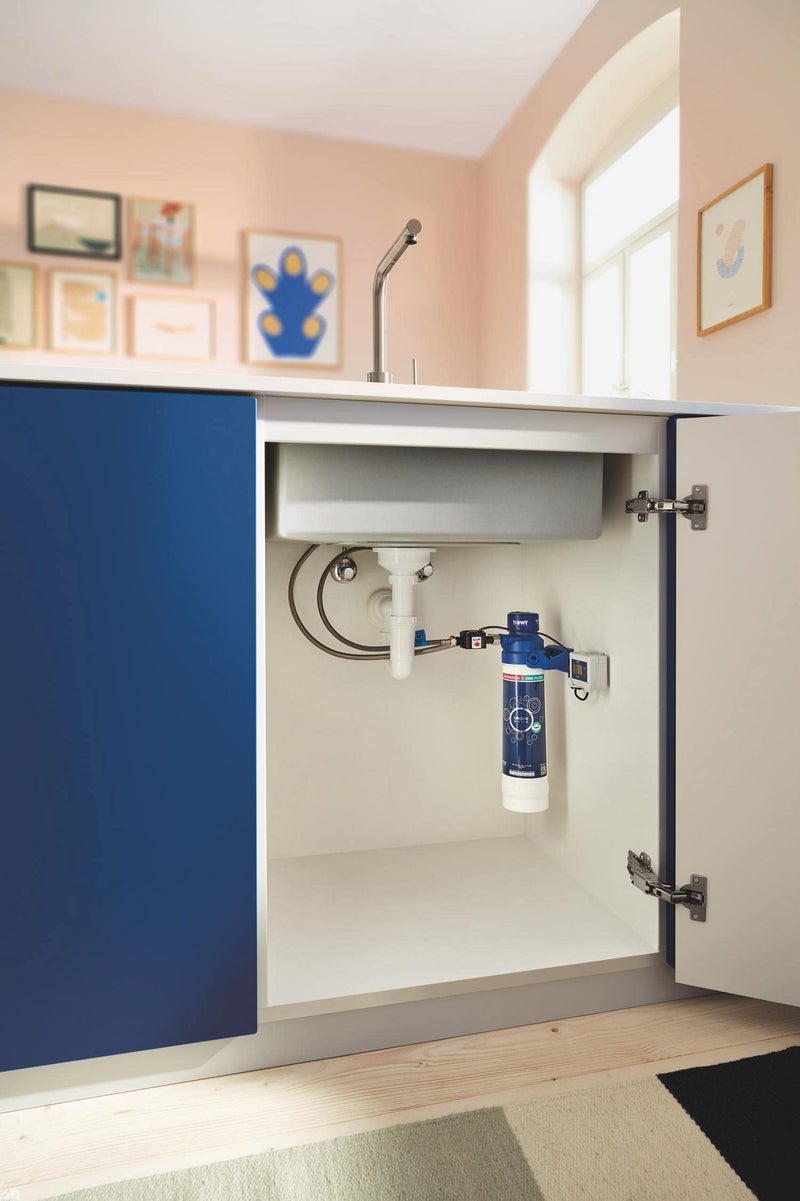 Grohe GROHE Blue Under Sink Water Filter - Magnesium and Zinc Filter Starter Set (Filter Head, Flow Meter for Filter Lifetime Measurement, Capacity 400 L), for Use Blue Pure Kitchen Taps, 40875000  - Image 2