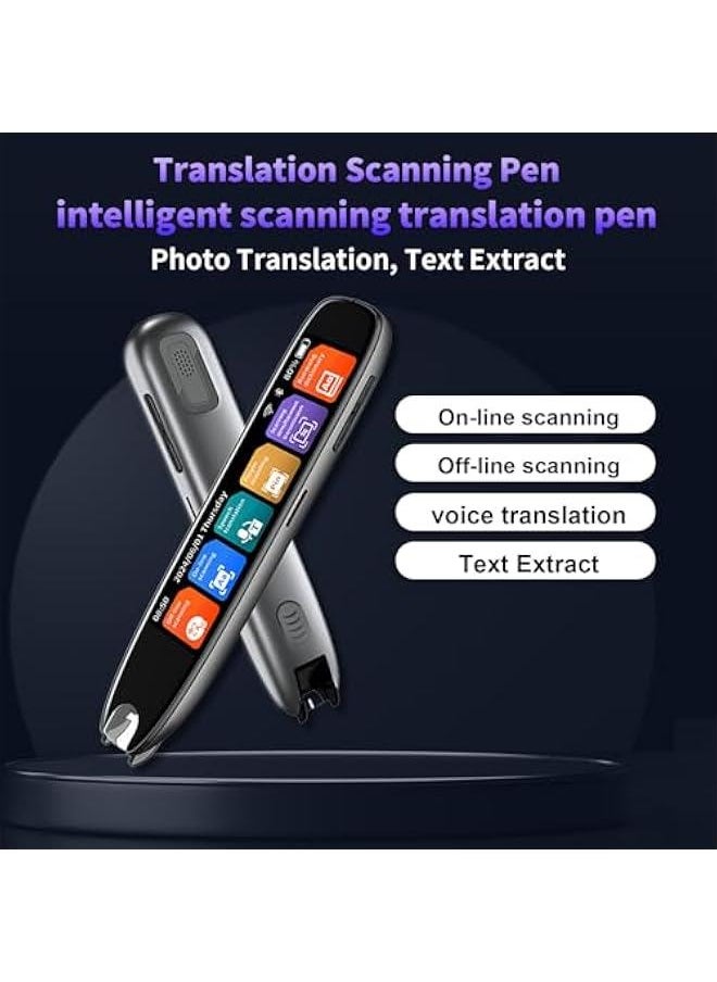 ANKOVO - Translation scanning Pen, 142 Language Translator Pen,Text Extract Scanner, Pen Scanner Translation Device, for People with Reading Disabilities and Learners Translation Pen - Image 1