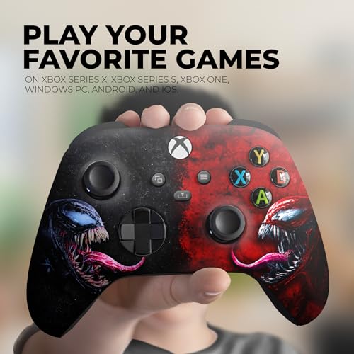 DreamController Vennom vs Carnagge Custom X-box Controller Wireless compatible with X-box One/Series X/S Proudly Customized in USA with Permanent HYDRO-DIP Printing (NOT JUST A SKIN) - Image 2