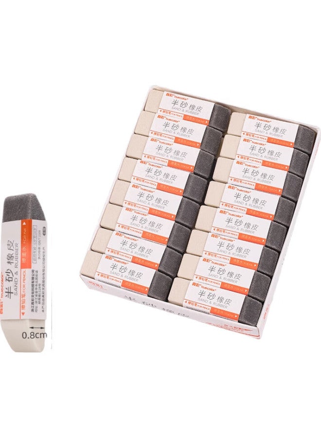 Truecolor 48-Piece Fountain Pen Eraser Set, Half-Sand Eraser, Mechanical Pencil, Gel Pen, Fountain Pen, Ballpoint Pen, Half-Sand Eraser, Recommended For Students, Low-Residue Zc533S - Image 2