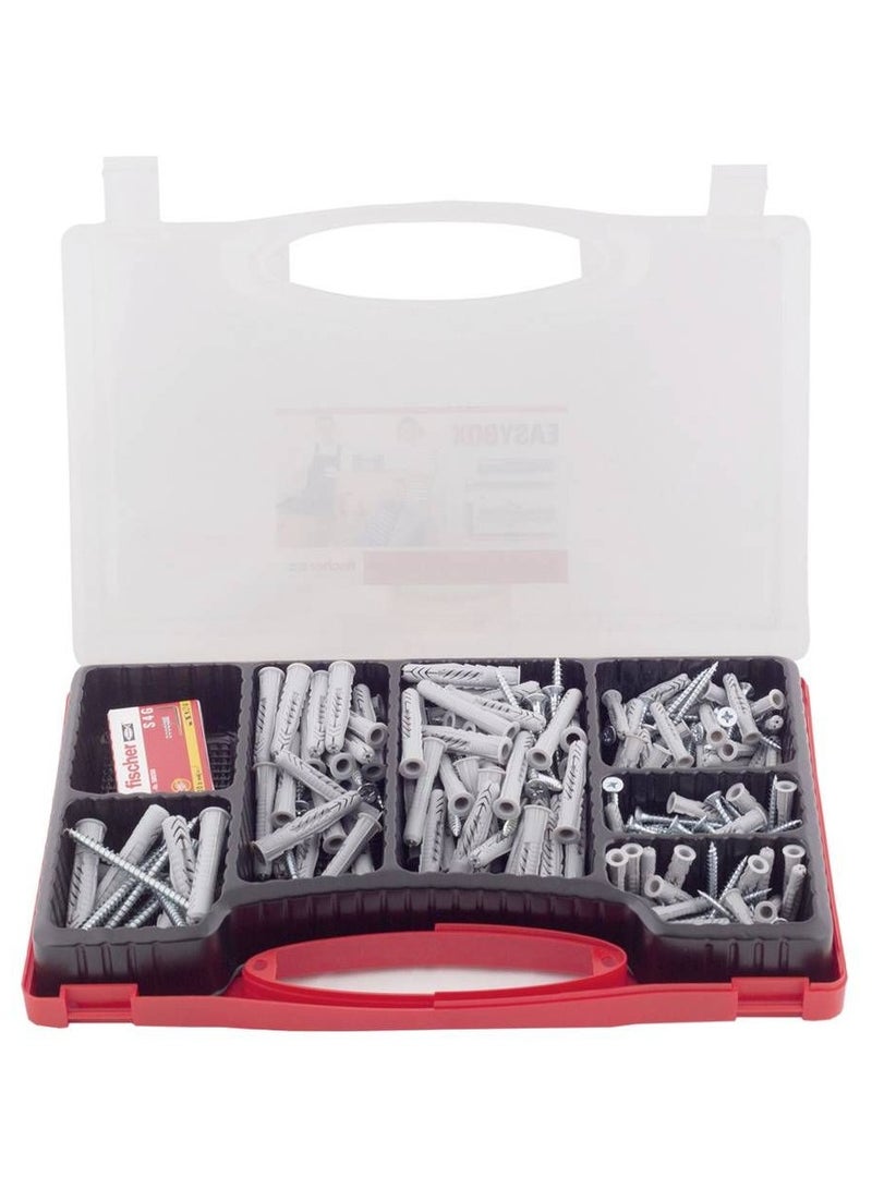 Fischer EASY BOX - UX Plugs + Screws Various Sizes 246pcs
