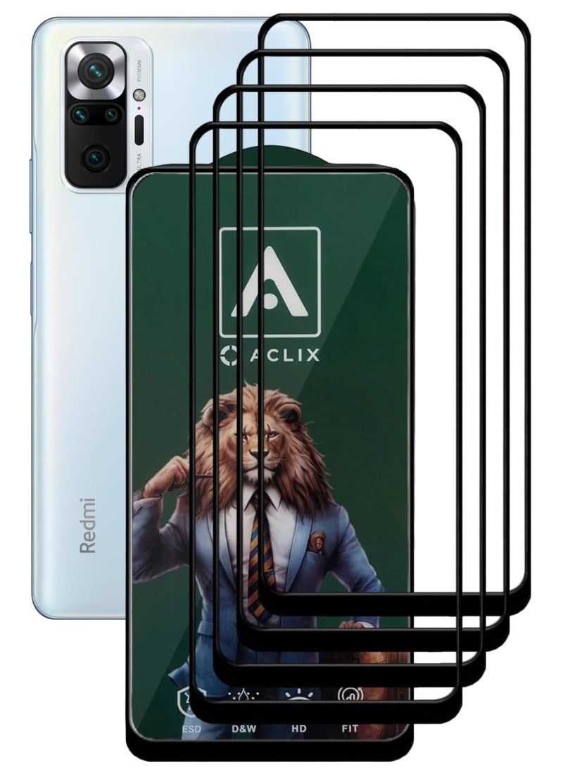 أكاليكس 4 قطع، حماية شاشة،  لهاتف شاومي ريدمي  نوت 10 برو ، جودة ممتازة. - Image 1