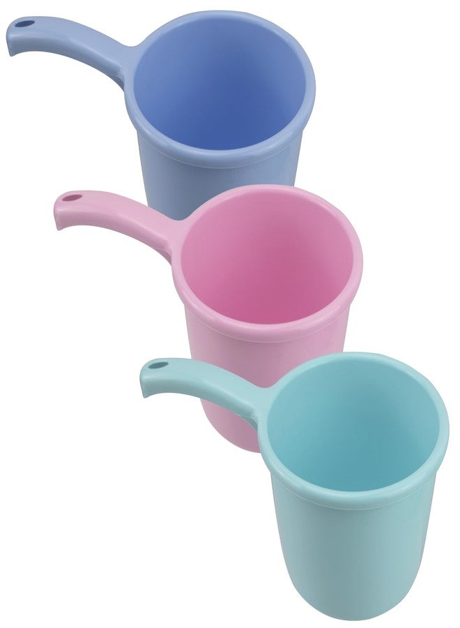 EIKS 3 Pack Plastic Water Ladle for Scooping & Dispensing Water, Used for Washing Hair Kitchen Garden Bath Cleaning Application - Image 1