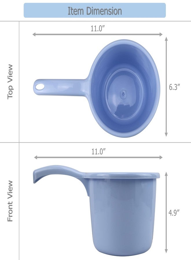 EIKS 3 Pack Plastic Water Ladle for Scooping & Dispensing Water, Used for Washing Hair Kitchen Garden Bath Cleaning Application - Image 3