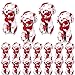 Haull 18 Pcs Valentine Heart Shaped Stuffed Animals Dogs Bulk Gifts 4 Mini Plushies Soft Small Cute Dogs Toys for Kids Adults Party Favors Home - Image 2