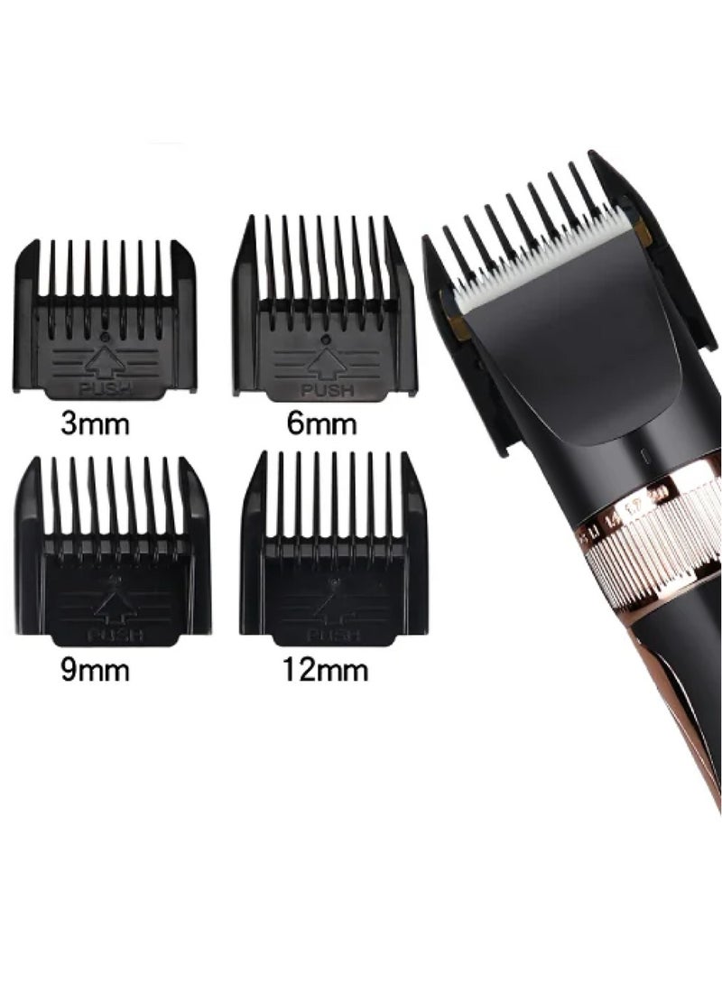 Sanford مقص شعر قابل لإعادة الشحن أسود/ذهبي - Image 4