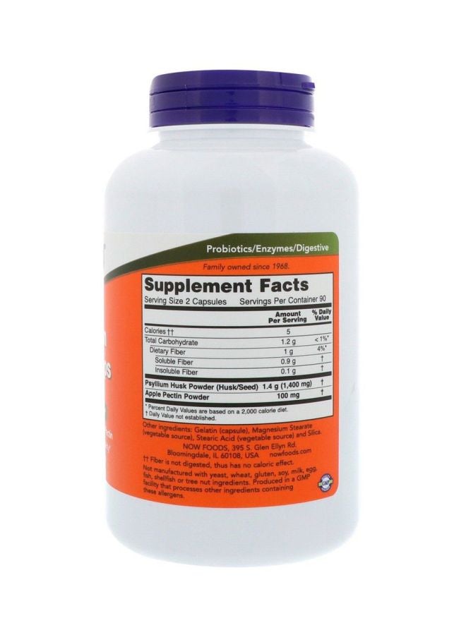 Now Foods Psyllium Husk Intestinal Health - 180 Capsules - Image 2