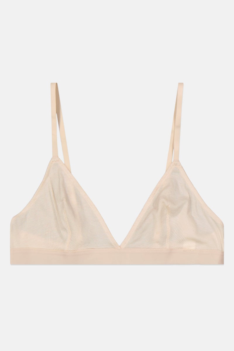 Etam Women Plain Non Padded Bra, Beige - Image 1