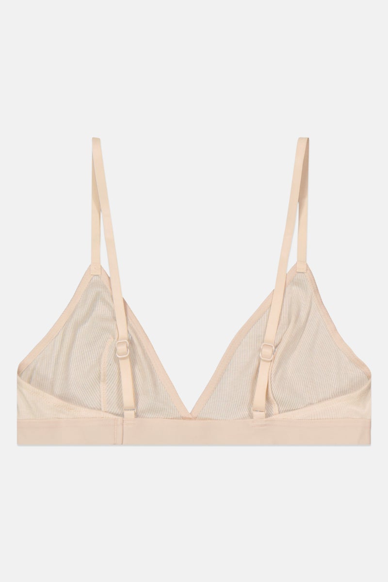 Etam Women Plain Non Padded Bra, Beige - Image 2