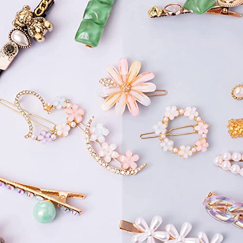 Tresneria® Korean Fashion Hair Clips Set in Trendy Styles and Designs for Women and Girls (GreyPastel) - Image 3