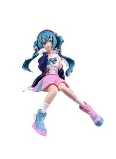 Hatsune Miku Figure - Japanese Anime Merchandise - Sakura Sitting Pose Cute Girl Collectible Decoration