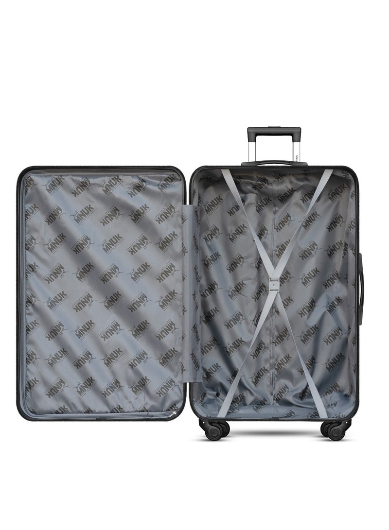 منيك مجموعة حقائب الحج  من  قطع | ترولي بعجلات دوارة  درجة ومقبض ناعم وقفل  | مقاس كابينة  بوصة، متوسط  بوصة، كبير  بوصة | فضي - Image 5