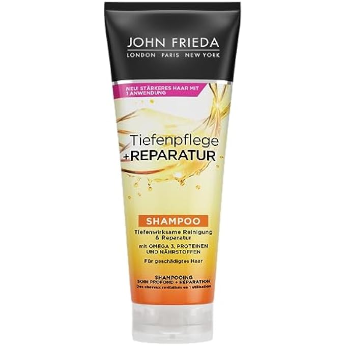 John Frieda DEEP CARE + REPAIR SHAMPOO - CONTENT 250 ML - DEEP CLEANING & REPAIR - FOR DAMAGED, EXTREMELY DAMAGED HAIR - Image 1