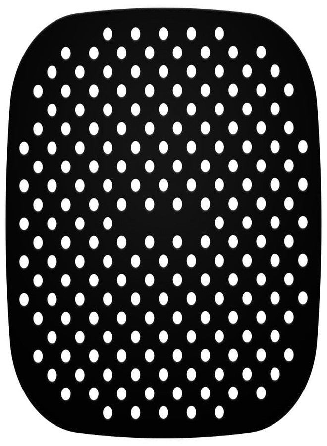 SITANSH Silicone Air Fryer Liners Non Stick and Easy Clean Air Fryer mats Replacement Reusable Food-Grade Silicone Mat Accessories Parchment Paper (SQ. Black -1) - Image 1