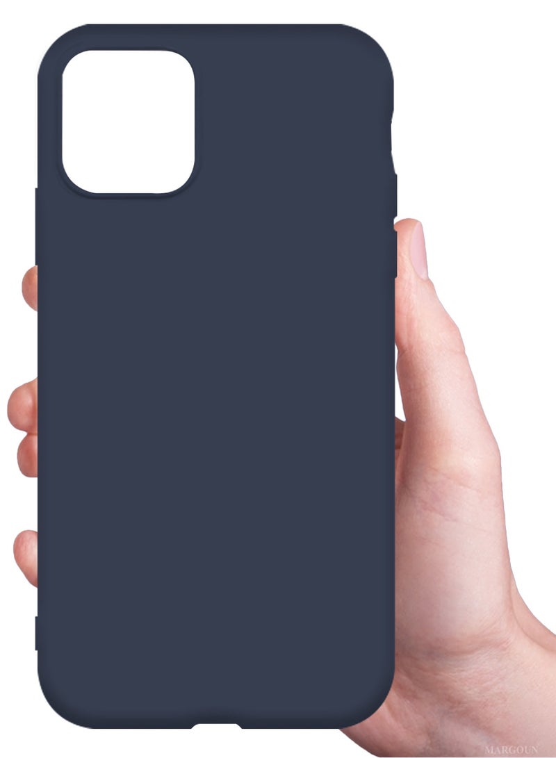 CATANES Soft Silky Silicone Case Cover for Apple iPhone 11 Pro - Full Body Protection - Dark Blue - Image 3