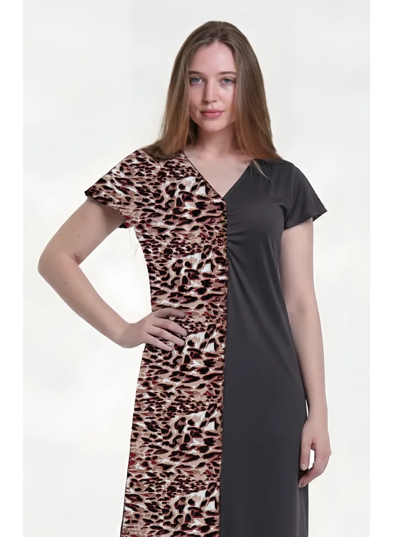 Al Bent Al Sharqieh Dark grey Women Printed cotton dress - Home Wear for Women | Best Price UAE