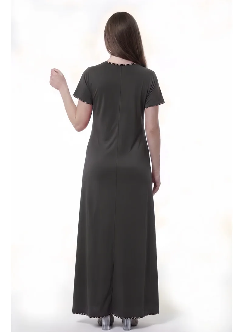Al Bent Al Sharqieh Dark grey Women Printed cotton dress - Home Wear for Women | Best Price UAE