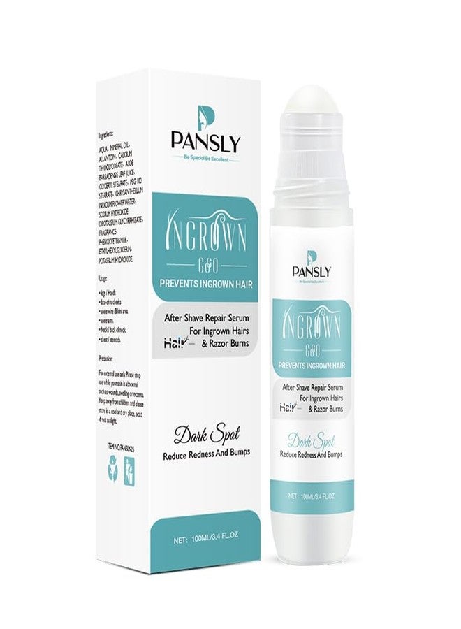 PANSLY Ingrown Hair Repair Rollerball - Improve Shaving Redness & Dullness Chicken Skin Strawberry Legs for Bikini Area Underarms Silky Clear with Salicylic Acid (Pack of 1) - Image 1