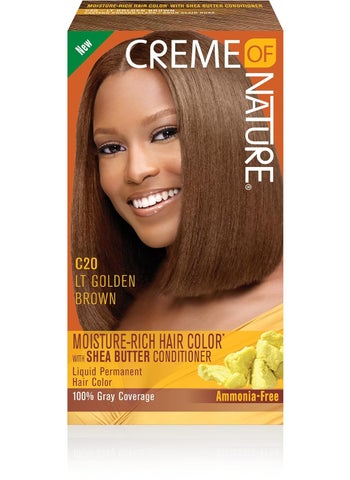 Moisture Rich Liquid Hair Color by Creme of Nature C20 Light Golden Brown with Shea Butter Conditioner 1 Application - pzsku/Z37C9DF7AE8BAC46267C0Z/45/1746232987/f8c8195e-9c87-4941-bf90-14d9da4119fe