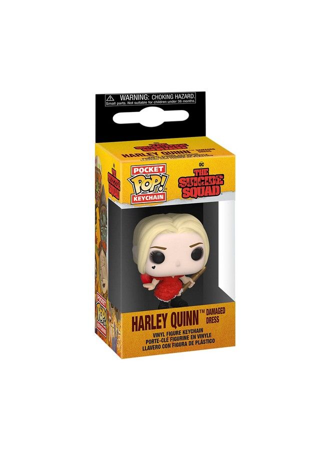 Funko Pop! Keychain: The Suicide Squad Harley (Damaged Dress) - Image 3