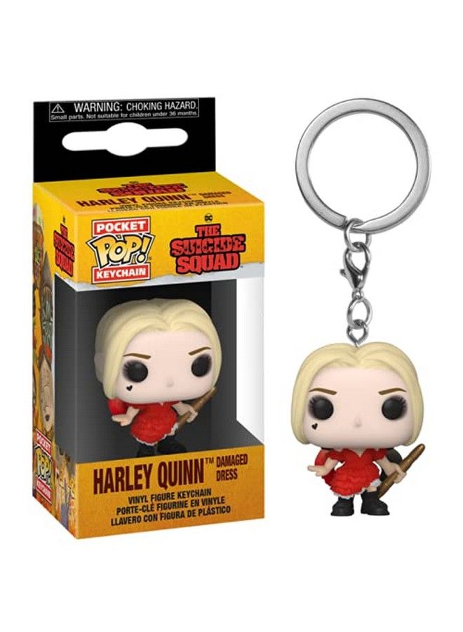Funko Pop! Keychain: The Suicide Squad Harley (Damaged Dress) - Image 4