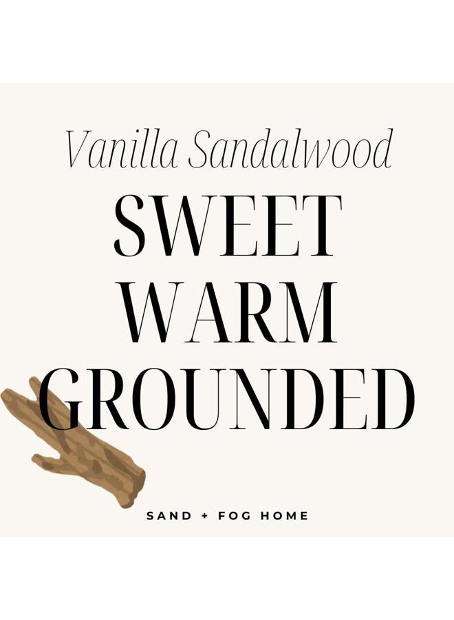 Sand + Fog شموع معطرة للمنزل - شموع جرة بالفانيليا وخشب الصندل 12 أونصة - سوداء - Image 5