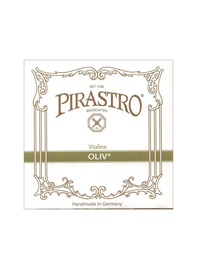 Pirastro وتر كمان بيراسترو أوليف 4/4 - قياس متوسط - فولاذ مطلي بالذهب - نهاية حلقة - Image 1