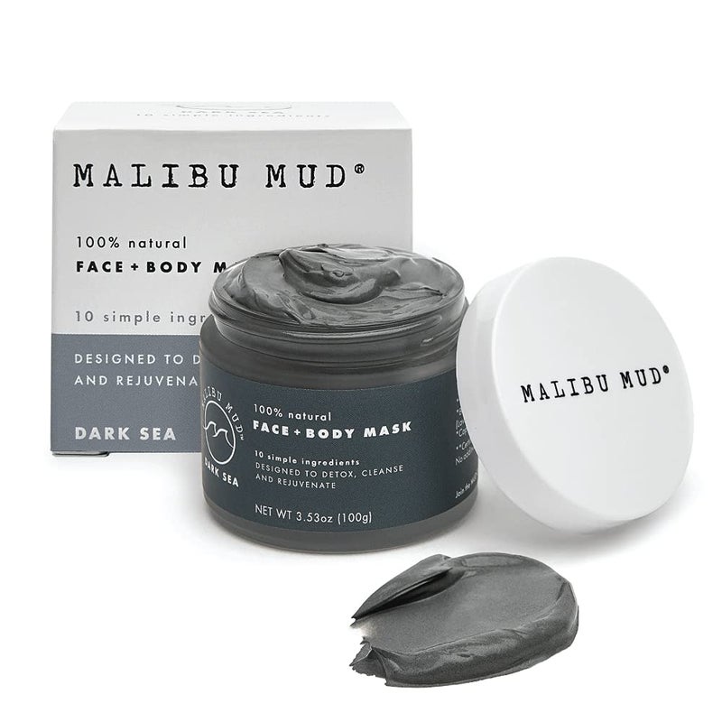 MALIBU MUD AllNatural Face and Body Mask for Daily Detox Cleanse Rejuvenate without Drying Your Skin for All Skin Types
