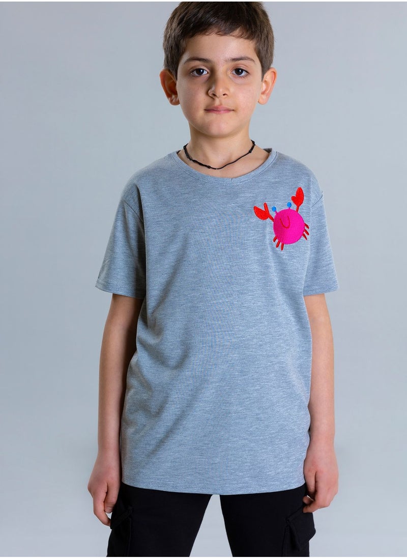 Pear Concept - Kids Embroidered T-Shirt - Image 1