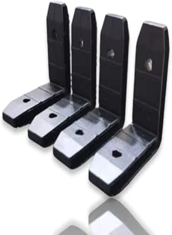 4 Angle Fixing 90 Degree Right Angle 5*5*2cm Heavy Duty Plastic Right Angle Fixing Brackets+Mounting Screws (4)