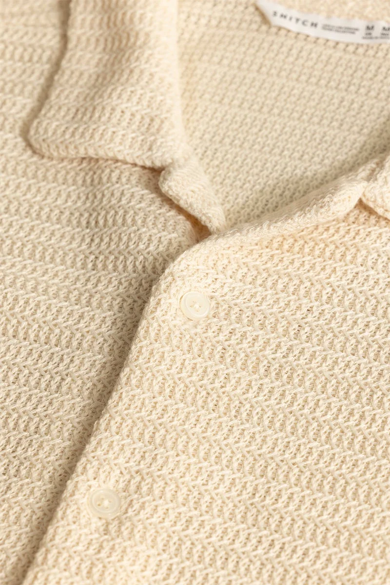 SNITCH KnitCraft Crochet Cream Shirt