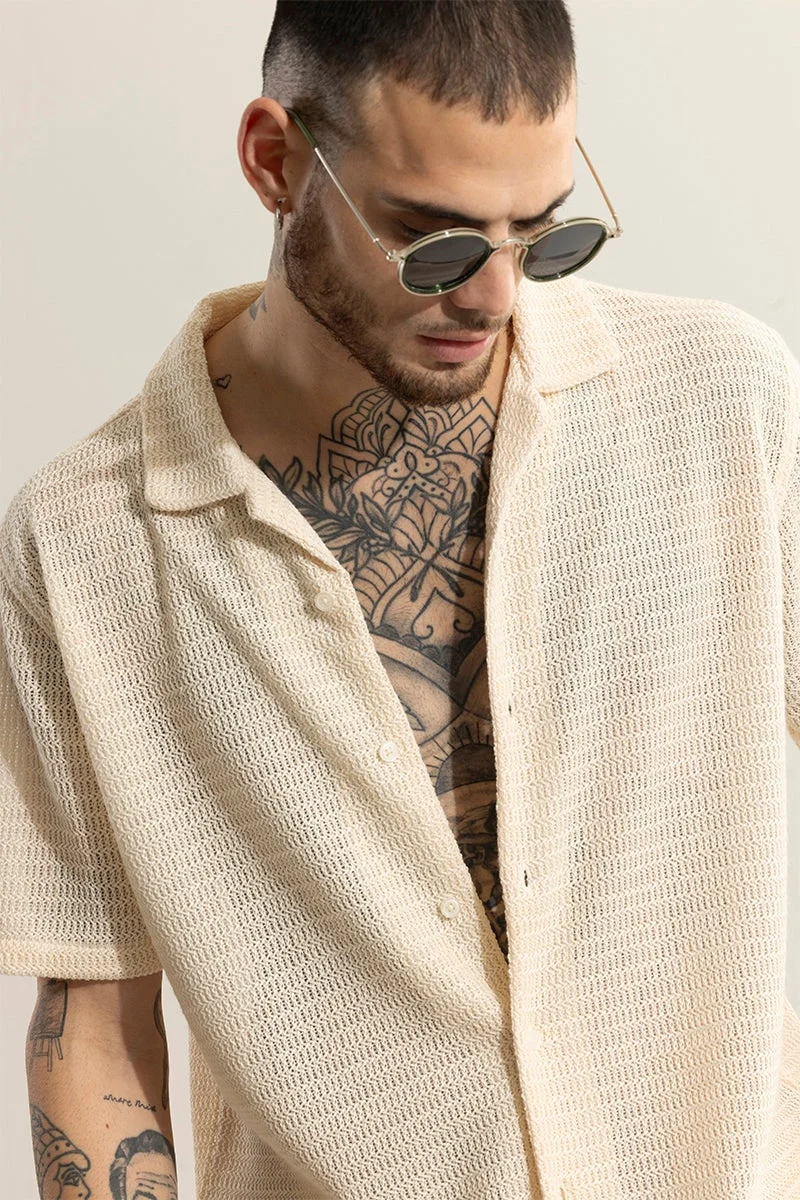 سنيتش كروشيه كرافت قميص كريمي