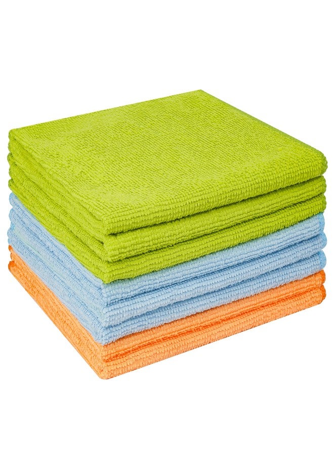 SCRUBIT Microfiber Cleaning Cloth - 8PK- Super Soft Cloths for Kitchen, Car, Windows - 12x14 in. Lint Free Towels - Image 1
