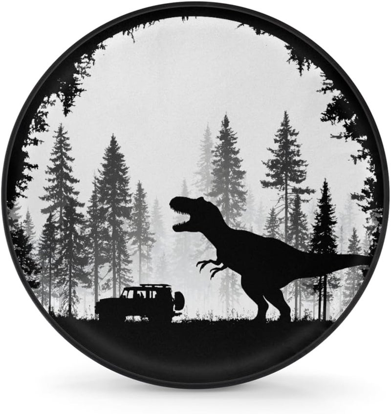 cfpolar Spare Tire Cover for RV Trailer,Dinosaur Waterproof Sun Leather Wheel Cover,Camper Spare Tire Covers Fit for Jeep Travel Trailer SUV Truck Accessories (14 in for Diameter 25” - 27”),F-5 - Image 1